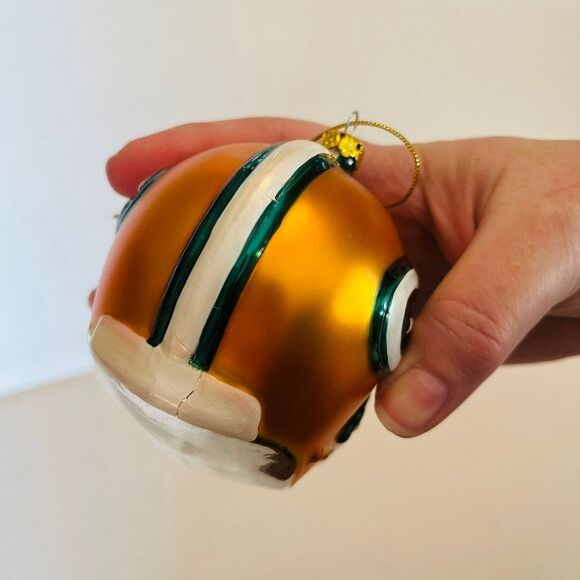 NFL Green Bay Packers 3"‎ Glass Helmet Christmas Holiday ornament - Picture 4 of 12
